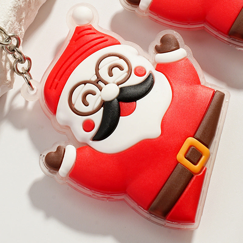 Wholesale Cartoon Santa Claus Elk Keychain